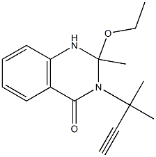 2,3-Dihydro-2-ethoxy-2-methyl-3-(1,1-dimethyl-2-propynyl)quinazolin-4(1H)-one Structure