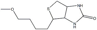 4-(4-Methoxybutyl)-3a,4,6,6a-tetrahydro-1H-thieno[3,4-d]imidazol-2(3H)-one 구조식 이미지