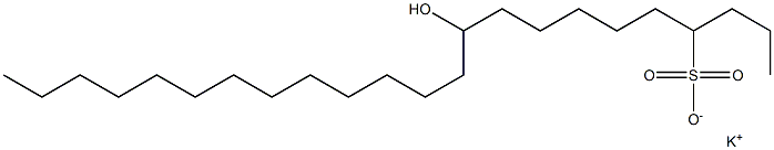 10-Hydroxytricosane-4-sulfonic acid potassium salt 구조식 이미지