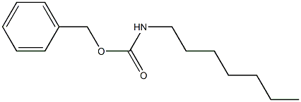 Heptylcarbamic acid benzyl ester 구조식 이미지