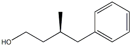 [S,(-)]-3-Methyl-4-phenyl-1-butanol 구조식 이미지