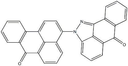 2-(7-Oxo-7H-benz[de]anthracen-3-yl)anthra[1,9-cd]pyrazol-6(2H)-one Structure