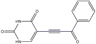 5-(3-Phenyl-3-oxo-1-propynyl)pyrimidine-2,4(1H,3H)-dione 구조식 이미지