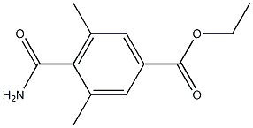 4-Carbamoyl-3,5-dimethylbenzoic acid ethyl ester Structure