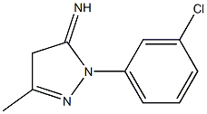 1-(m-Chlorophenyl)-3-methyl-5-imino-2-pyrazoline 구조식 이미지