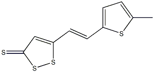 5-[2-(5-Methyl-2-thienyl)ethenyl]-3H-1,2-dithiol-3-thione 구조식 이미지