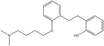 2-[2-[2-(4-Dimethylaminobutoxy)phenyl]ethyl]phenol 구조식 이미지