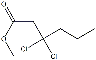 3,3-Dichlorocaproic acid methyl ester 구조식 이미지