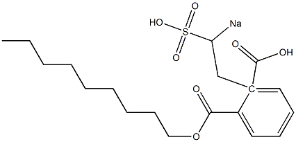 Phthalic acid 1-nonyl 2-(2-sodiosulfoethyl) ester 구조식 이미지