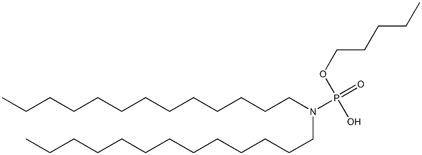 N,N-Ditridecylamidophosphoric acid hydrogen pentyl ester 구조식 이미지