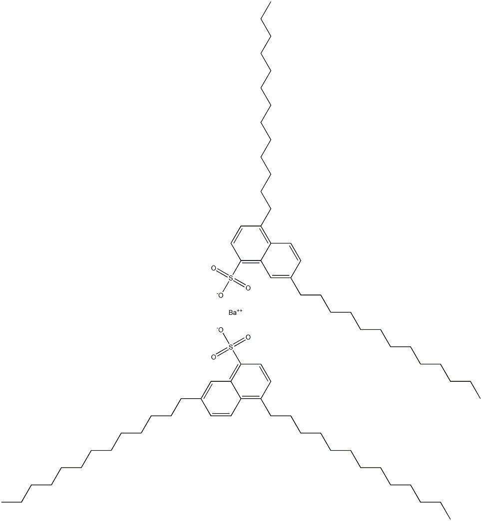 Bis(4,7-ditridecyl-1-naphthalenesulfonic acid)barium salt 구조식 이미지