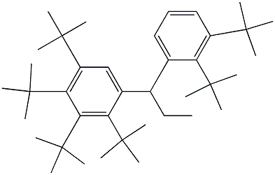 1-(2,3,4,5-Tetra-tert-butylphenyl)-1-(2,3-di-tert-butylphenyl)propane Structure