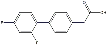 4-(2,4-Difluorophenyl)benzeneacetic acid Structure