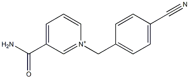 1-(4-Cyanobenzyl)-3-carbamoylpyridinium Structure