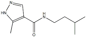 5-Methyl-N-(3-methylbutyl)-1H-pyrazole-4-carboxamide 구조식 이미지