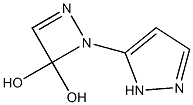 3-[(2,3-Dihydro-3,3-dihydroxy-1,2-diazet)-2-yl]-2H-pyrazole Structure