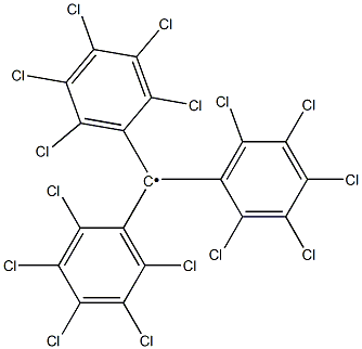 Pentadecachlorotritylradical 구조식 이미지