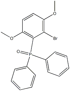 (2-Bromo-3,6-dimethoxyphenyl)diphenylphosphine oxide Structure