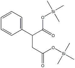 2-Phenylsuccinic acid bis(trimethylsilyl) ester 구조식 이미지