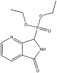 [(6,7-Dihydro-5-oxo-5H-pyrrolo[3,4-b]pyridin)-7-yl]phosphonic acid diethyl ester Structure