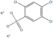 2,4,5-Trichlorophenylphosphonic acid dipotassium salt Structure