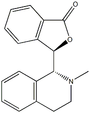 (3R)-3-[[(1R)-1,2,3,4-Tetrahydro-2-methylisoquinolin]-1-yl]isobenzofuran-1(3H)-one 구조식 이미지