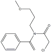 N-[1-(Phenyl)vinyl]-N-[3-methoxypropyl]-2-chloroacetamide 구조식 이미지