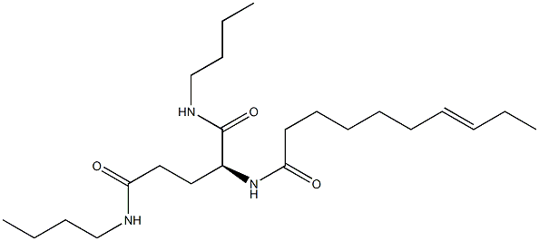 N2-(7-Decenoyl)-N1,N5-dibutylglutaminamide 구조식 이미지