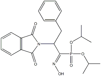 2-[(2,3-Dihydro-1,3-dioxo-1H-isoindol)-2-yl]-1-hydroxyimino-3-phenylpropylphosphonic acid diisopropyl ester Structure