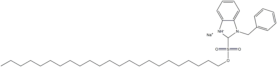 1-Benzyl-2,3-dihydro-2-tricosyl-1H-benzimidazole-2-sulfonic acid sodium salt 구조식 이미지