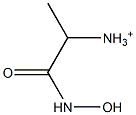 1-Hydroxyamino-1-oxopropan-2-aminium Structure