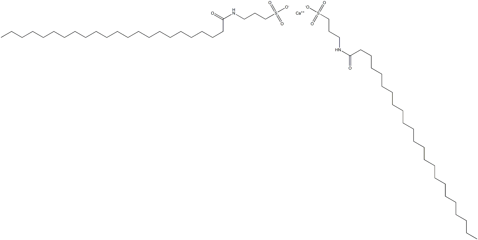 Bis[3-[(1-oxotricosyl)amino]-1-propanesulfonic acid]calcium salt Structure