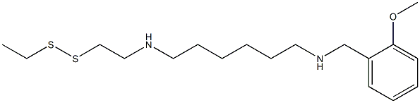 N-[6-[[2-(Ethyldithio)ethyl]amino]hexyl]-2-methoxybenzenemethanamine 구조식 이미지