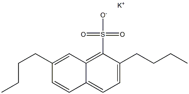 2,7-Dibutyl-1-naphthalenesulfonic acid potassium salt 구조식 이미지