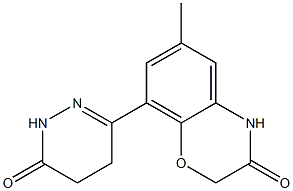 6-Methyl-8-[(1,4,5,6-tetrahydro-6-oxopyridazin)-3-yl]-4H-1,4-benzoxazin-3(2H)-one 구조식 이미지