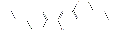 Chlorofumaric acid dipentyl ester Structure