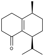 (5S,8S)-5-Methyl-8-isopropyl-3,4,5,6,7,8-hexahydronaphthalen-1(2H)-one Structure