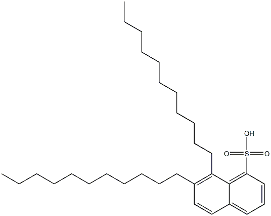 7,8-Diundecyl-1-naphthalenesulfonic acid 구조식 이미지