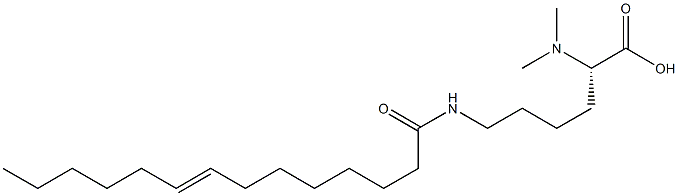 N6-(8-Tetradecenoyl)-N2,N2-dimethyllysine 구조식 이미지