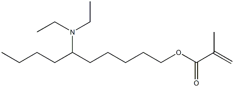 Methacrylic acid 6-(diethylamino)decyl ester Structure