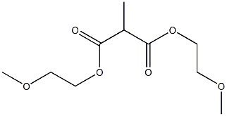 Ethane-1,1-dicarboxylic acid bis(2-methoxyethyl) ester 구조식 이미지