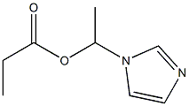 Propionic acid 1-(1H-imidazol-1-yl)ethyl ester Structure