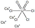 Cesium tetrachlorodioxouranate(IV) 구조식 이미지