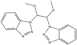 1,2-Bis(1H-benzotriazol-1-yl)-1,2-bis(methyloxy)ethane Structure