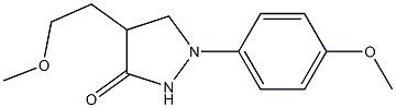 4-(2-Methoxyethyl)-1-(4-methoxyphenyl)pyrazolidin-3-one 구조식 이미지