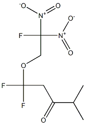 1,1-Difluoro-1-(2-fluoro-2,2-dinitroethoxy)-4-methyl-3-pentanone 구조식 이미지