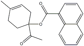 1-Naphthoic acid 1-acetyl-4-methyl-3-cyclohexenyl ester 구조식 이미지