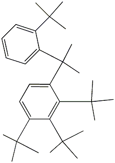 2-(2,3,4-Tri-tert-butylphenyl)-2-(2-tert-butylphenyl)propane Structure