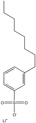 3-Octylbenzenesulfonic acid lithium salt Structure