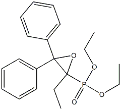 [2-Ethyl-3,3-diphenyloxiranyl]phosphonic acid diethyl ester 구조식 이미지